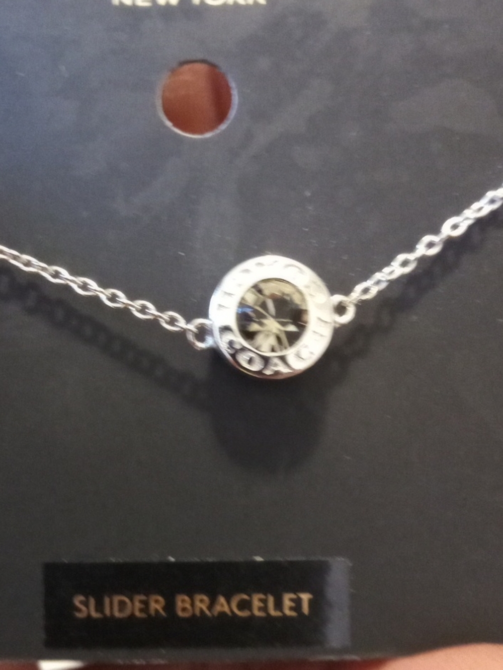 COACH Silver Compass Slider Bracelet - Picture 4 of 4